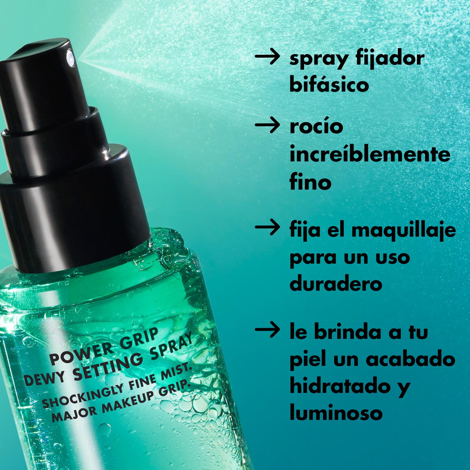 E.L.F. POWER GRIP DEWY SETTING SPRAY (BIFÁSICO HÚMEDO SPRAY FIJADOR DE MAQUILLAJE)